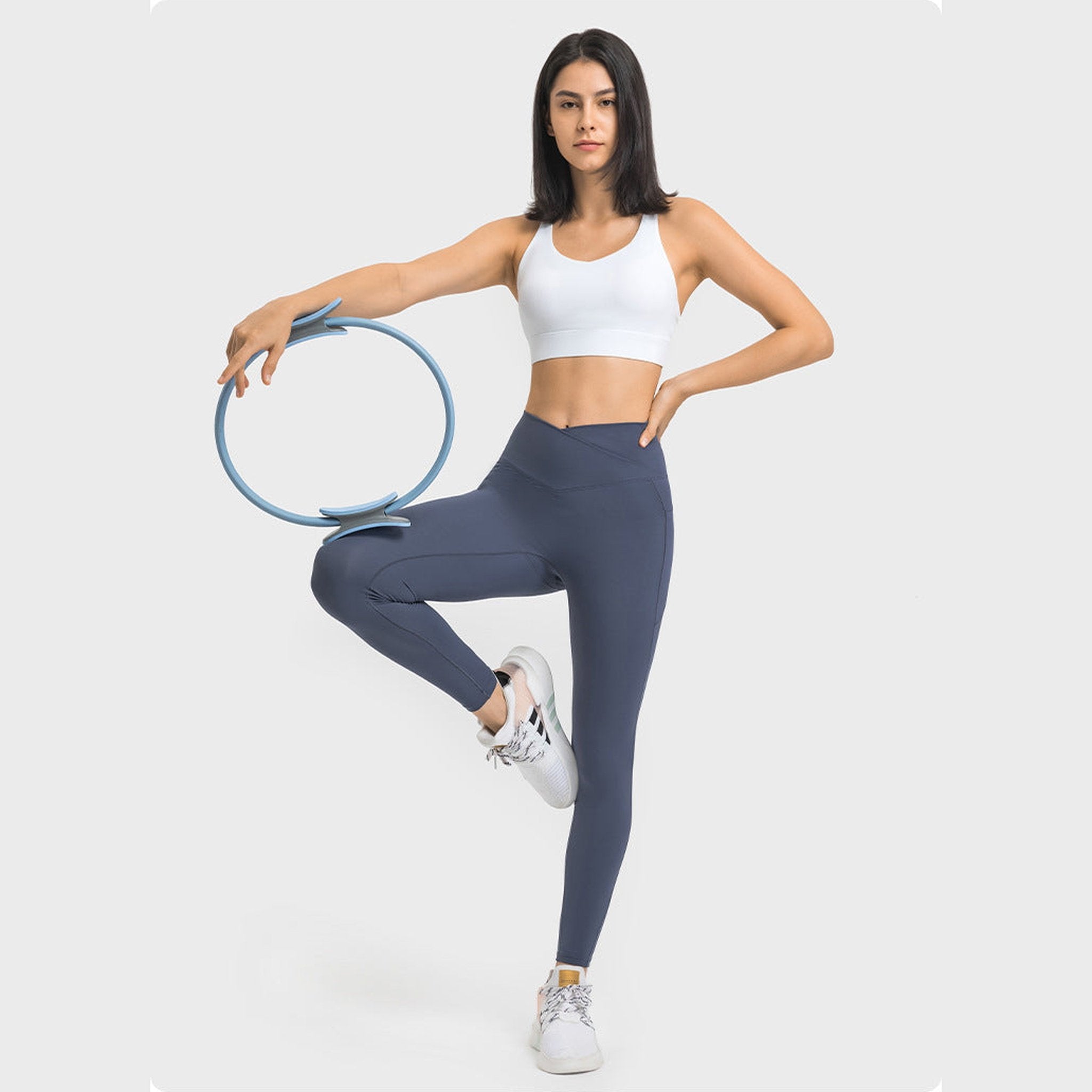 High-Waist Velocity Anti-Camel Toe Workout Leggings With Pockets