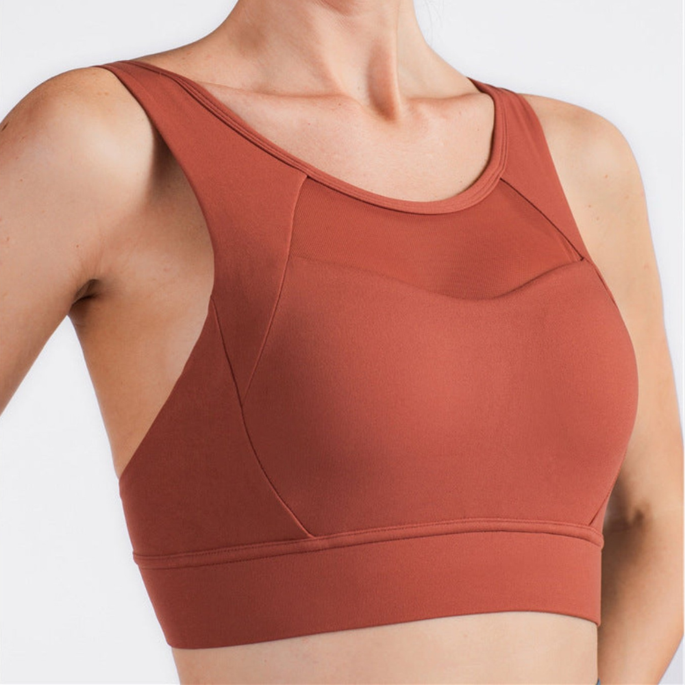 High Impact Popular Sports Bra With Fixed Cups