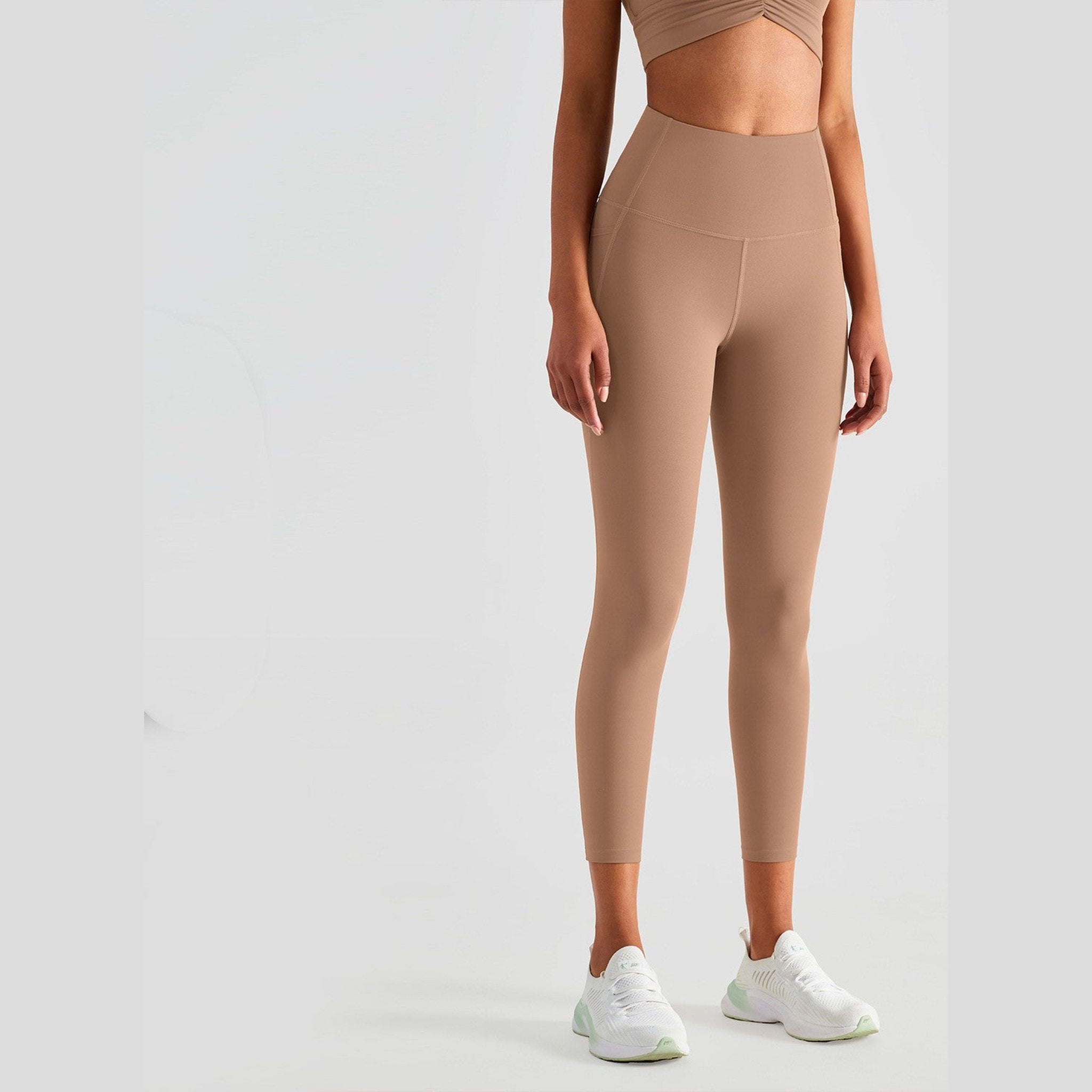 High-Waisted Strength Sports Leggings With Pockets
