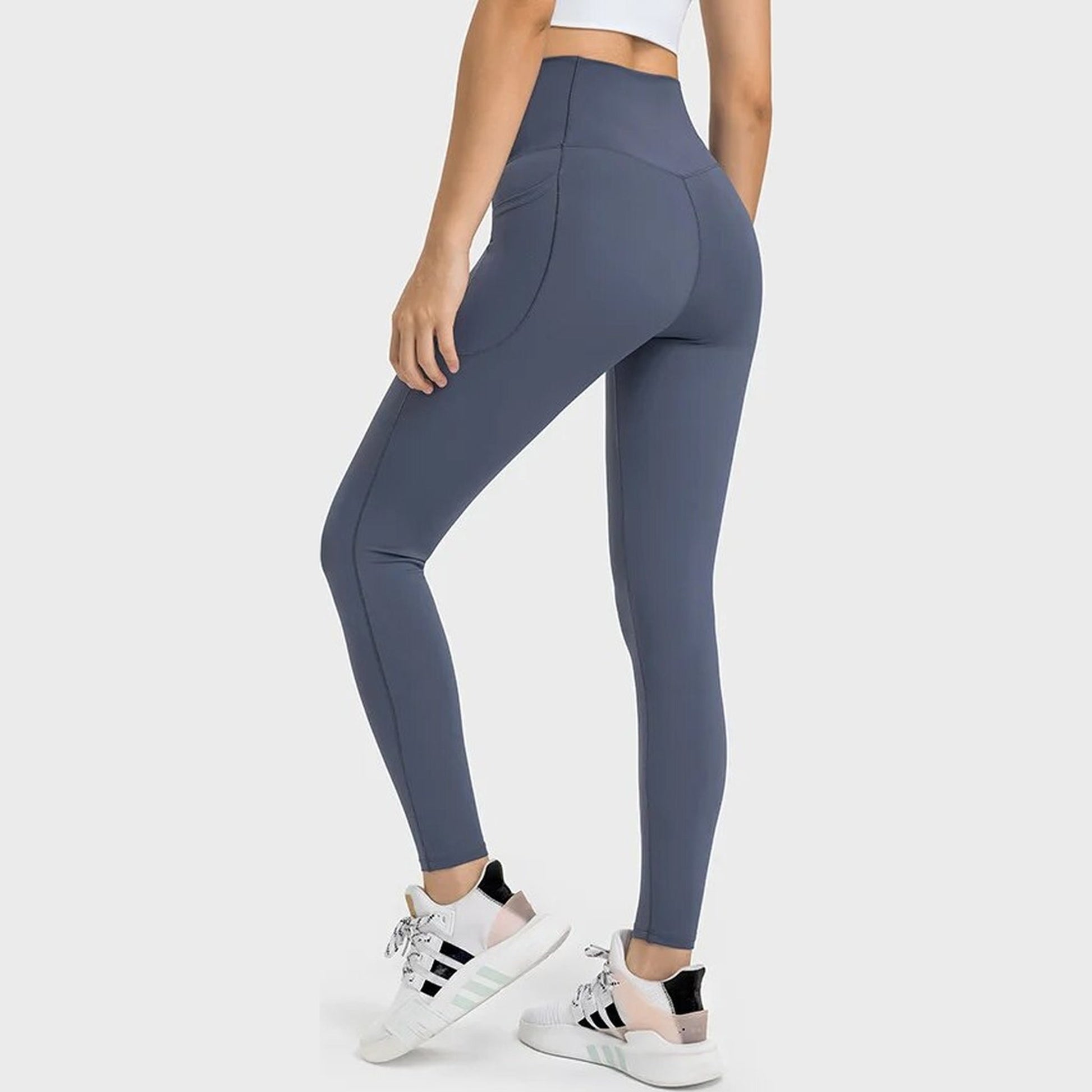 High-Waist Velocity Anti-Camel Toe Workout Leggings With Pockets